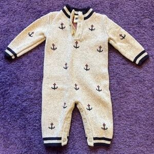 Janie and Jack - Anchors - Baby Onesie - 0-3 months